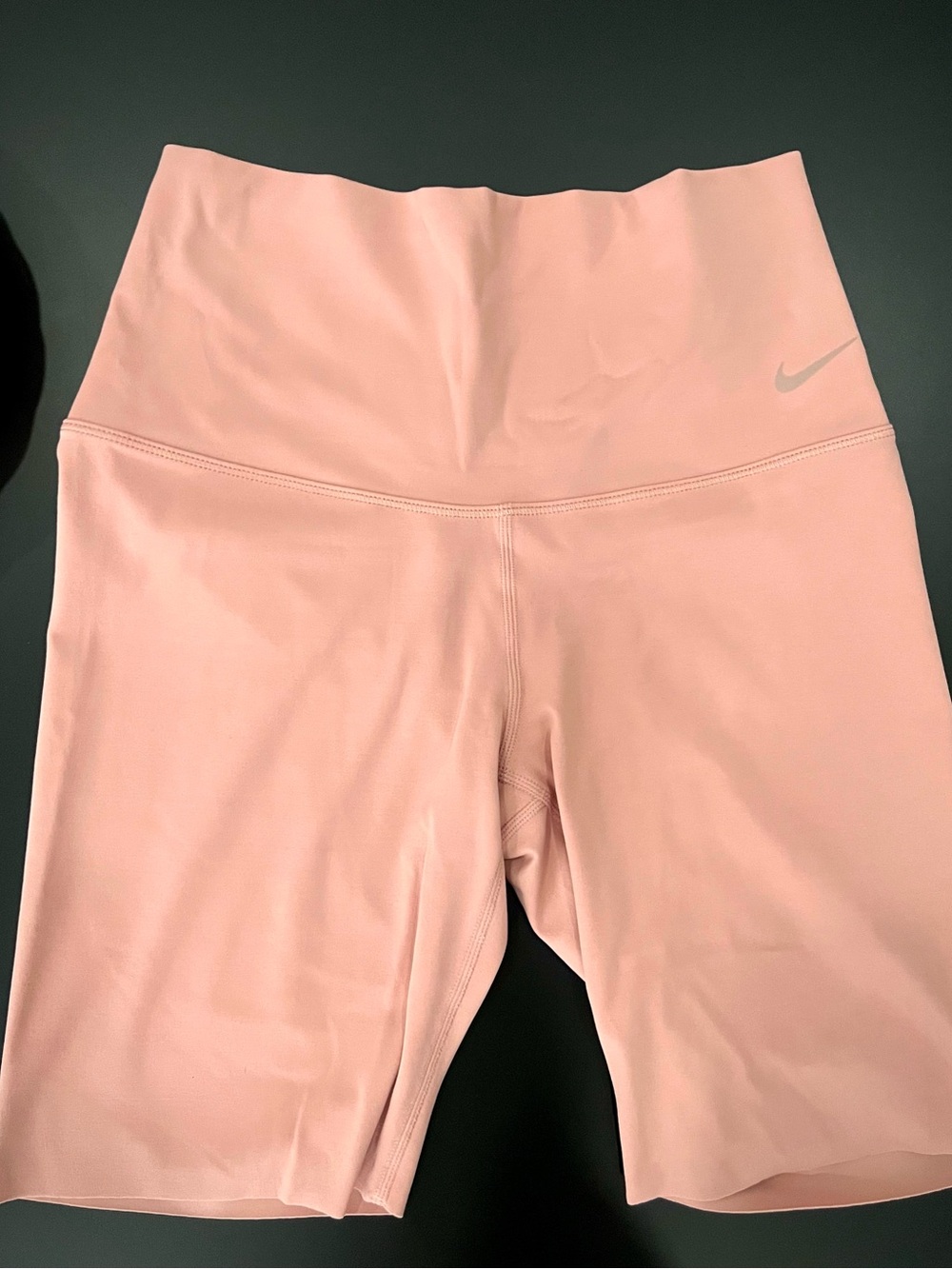 Nike peach blush Zenvy gentle support biker High Waist shorts zs S